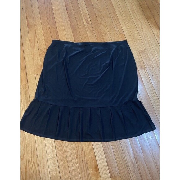 J. Jill Wearever Collection Pull On Jersey Knit Skirt Plus Size 4X Black NEW TAG - Picture 2 of 10